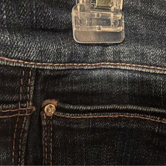 White House Black Market Denim Blue Jeans Women Size 8 Straight Leg Slim Ankle - Picture 3 of 10